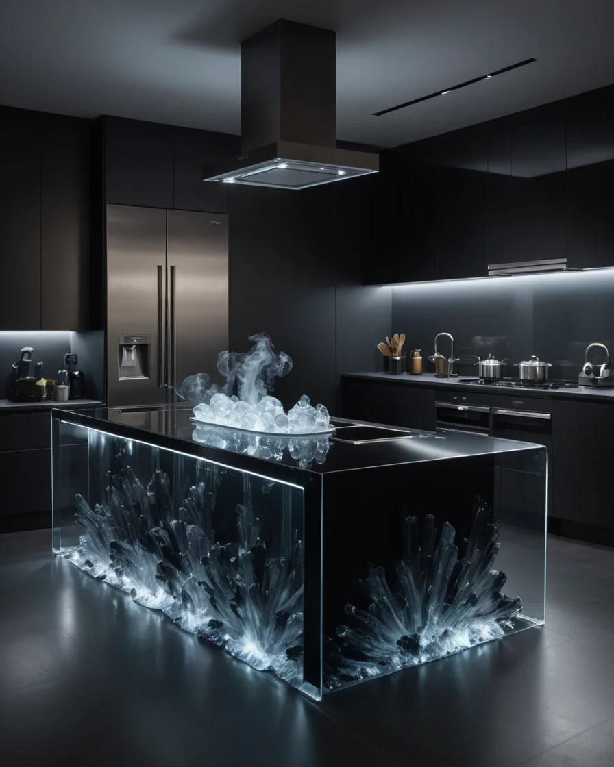 Vitrified Kitchen — SDXL AI prompt