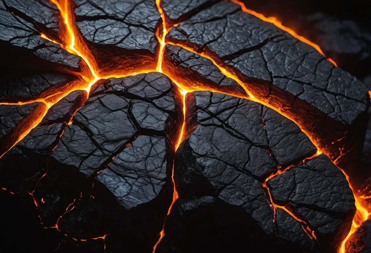 Volcanic Veins (still-life) — SDXL AI prompt