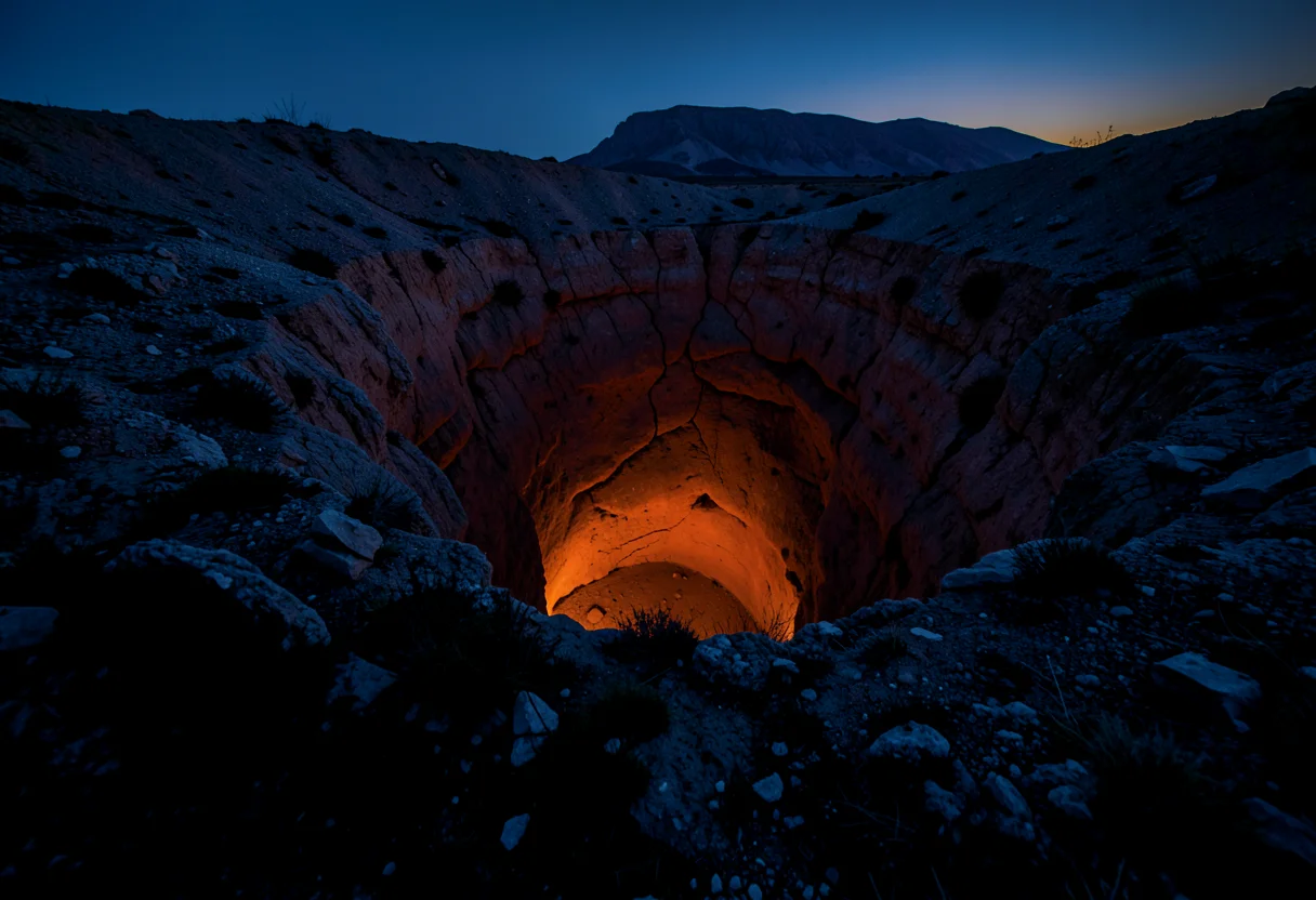 Volcano Glow Contrast — Flux AI prompt