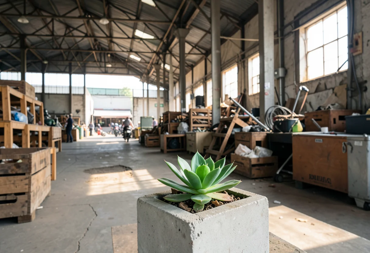 Shipping Yard Vibe — Flux AI prompt