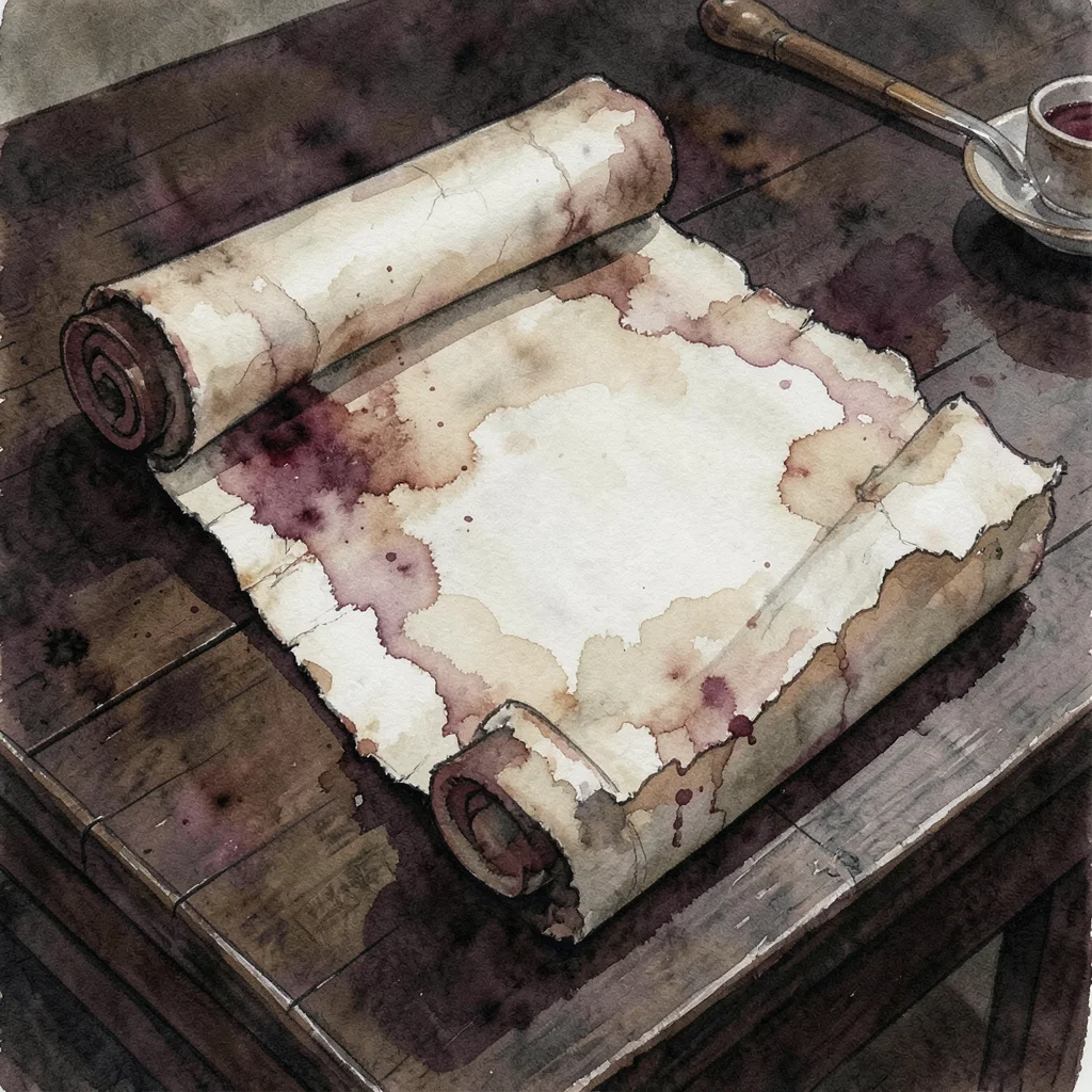 Fading Manuscript — Flux AI prompt
