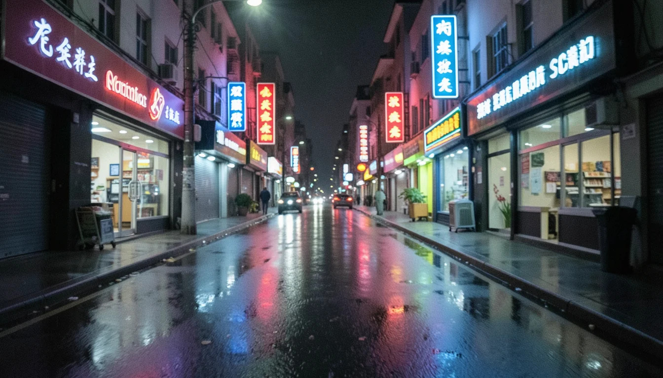 Neon Rain — Flux AI prompt