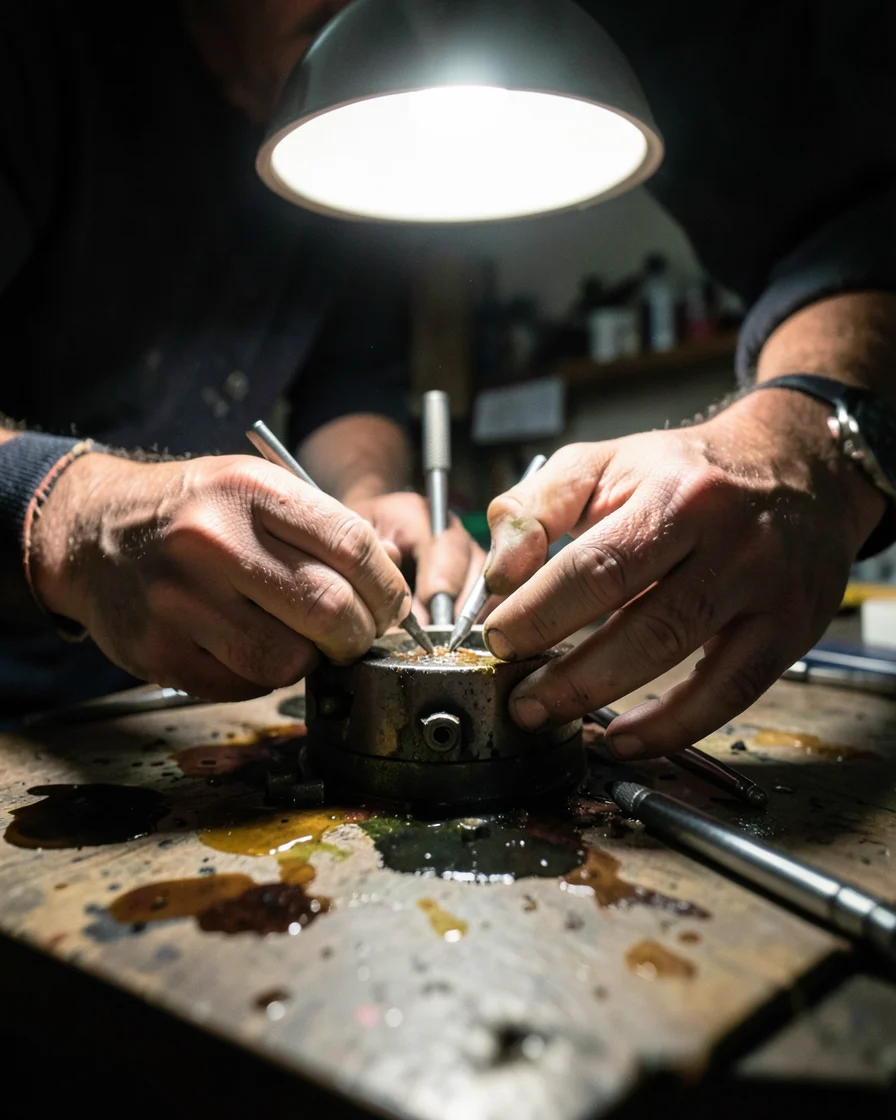 The Maker's Hand — Flux AI prompt