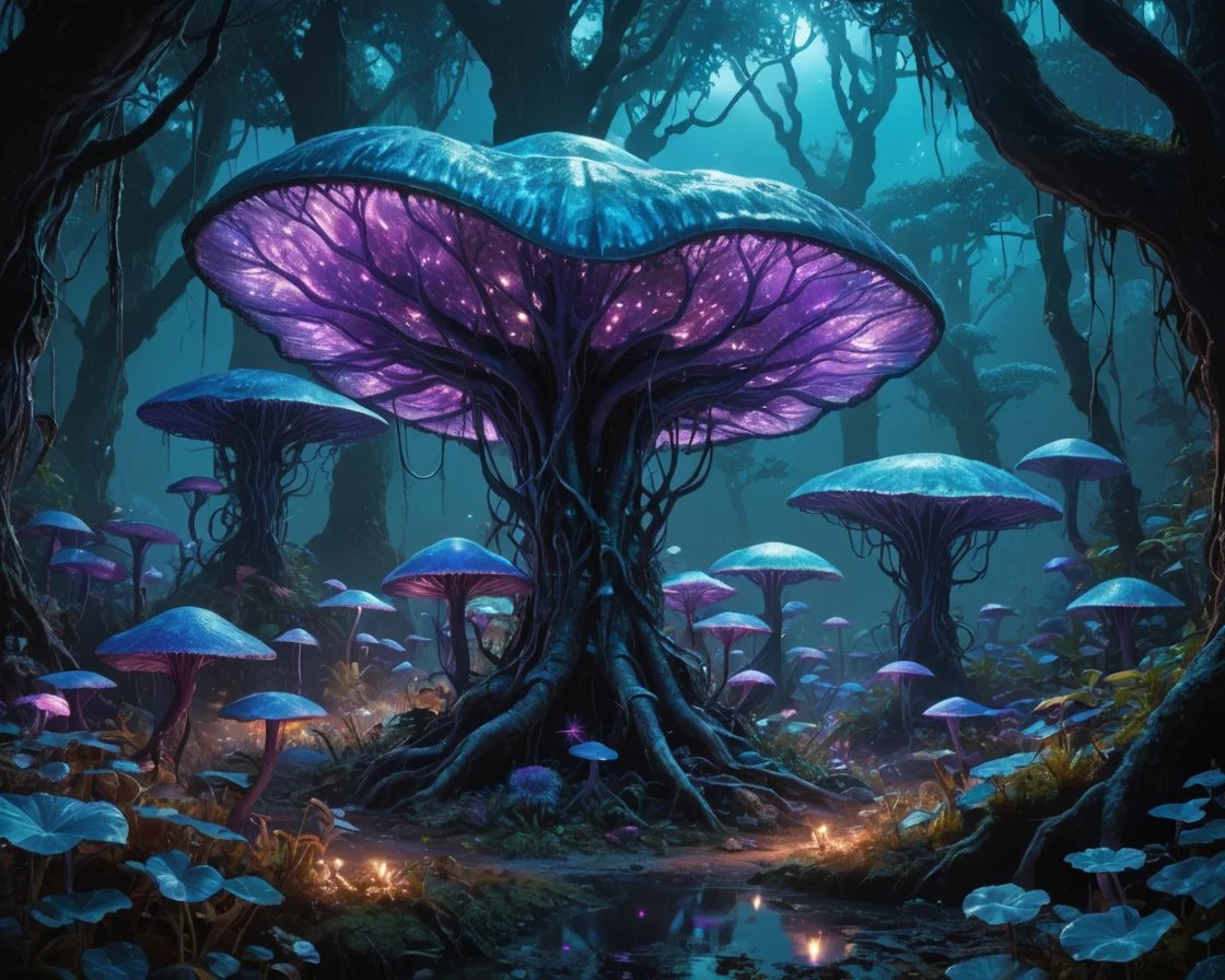 Xeno-Grove Alien Botany — SDXL AI prompt