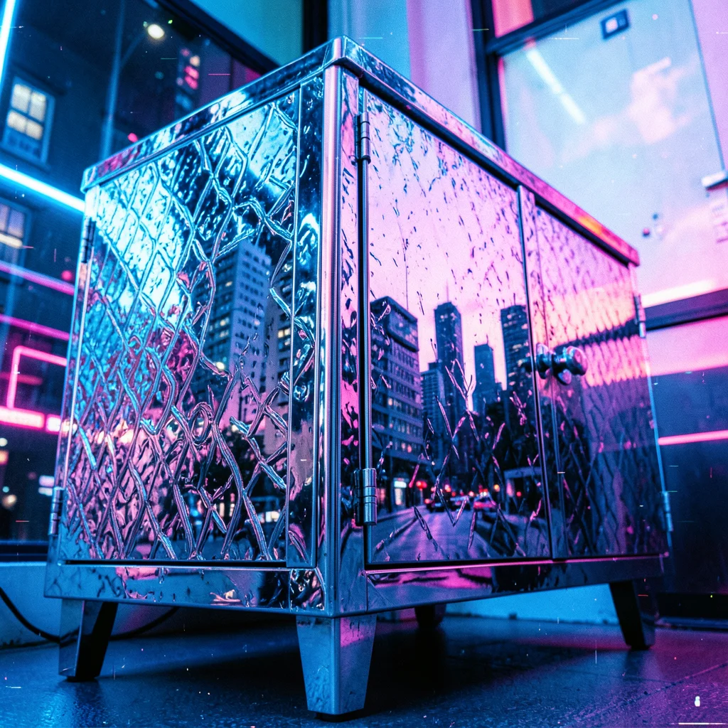 Y2K Chrome Glitch — Flux AI prompt