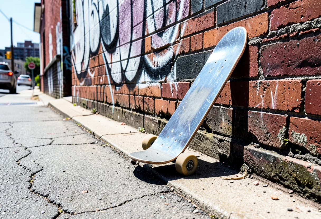 Y2K Chrome Skate — Flux AI prompt