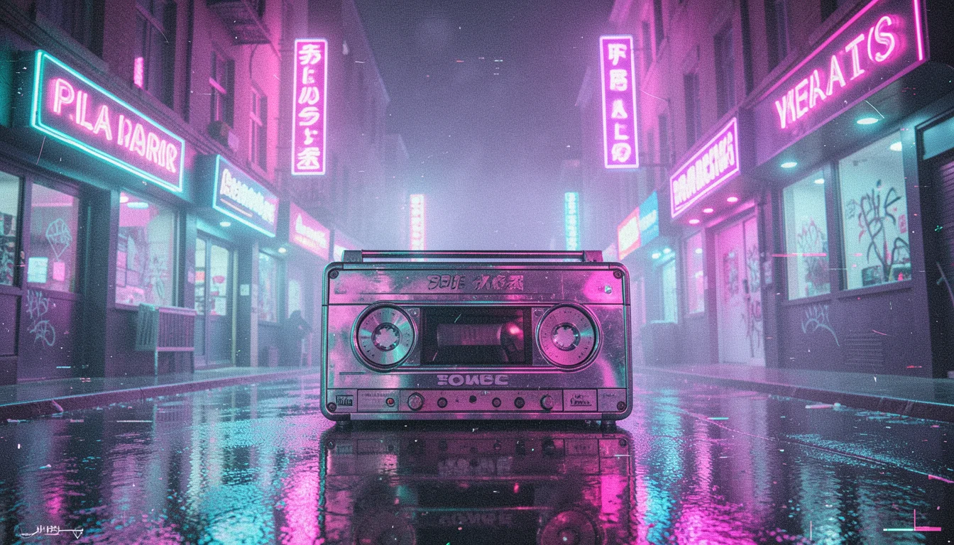 Digital Chrome Dream — Flux AI prompt
