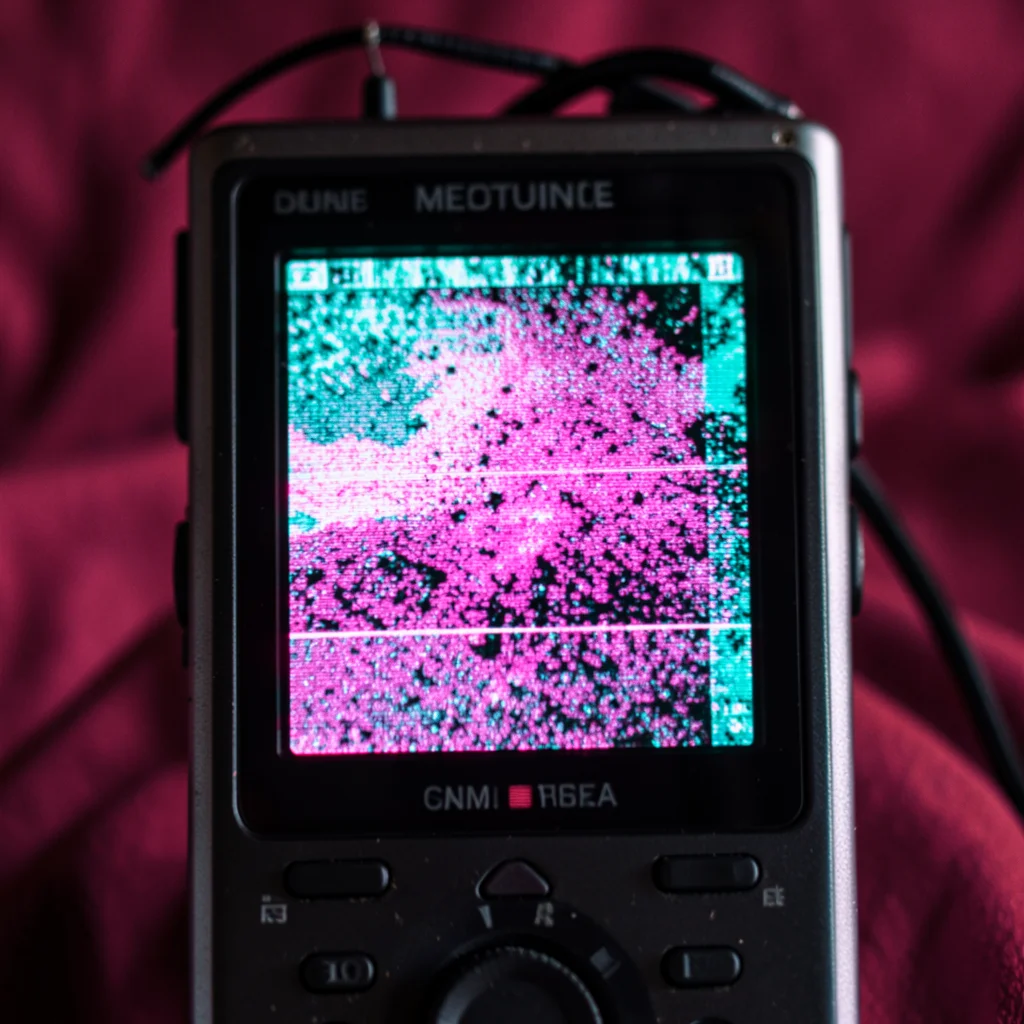 Retro Frequency Static — Flux AI prompt
