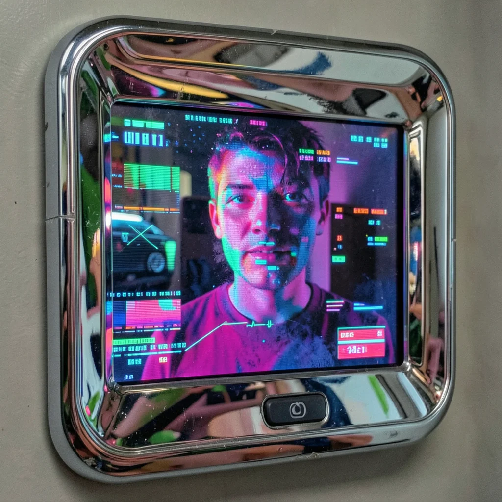 Retro Digital Echo — Flux AI prompt