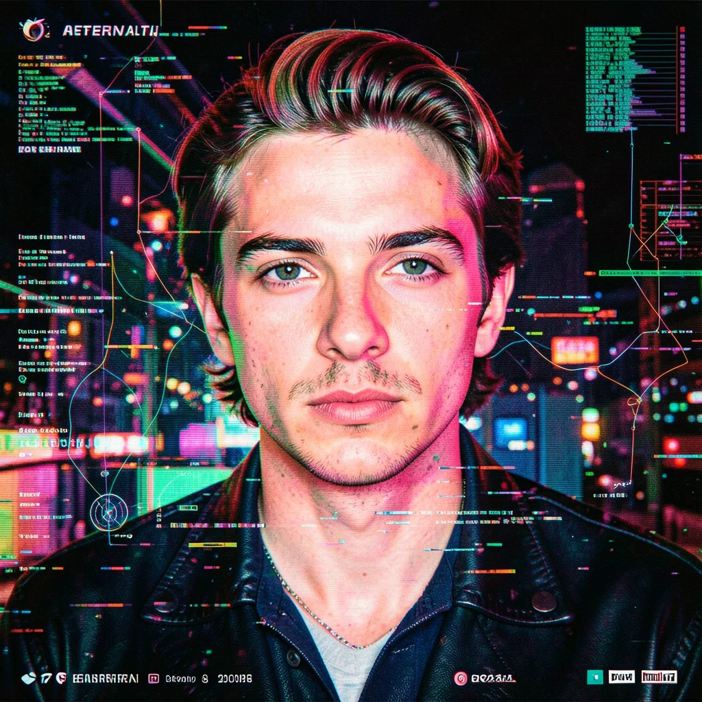Digital Artifact Drift — Flux AI prompt