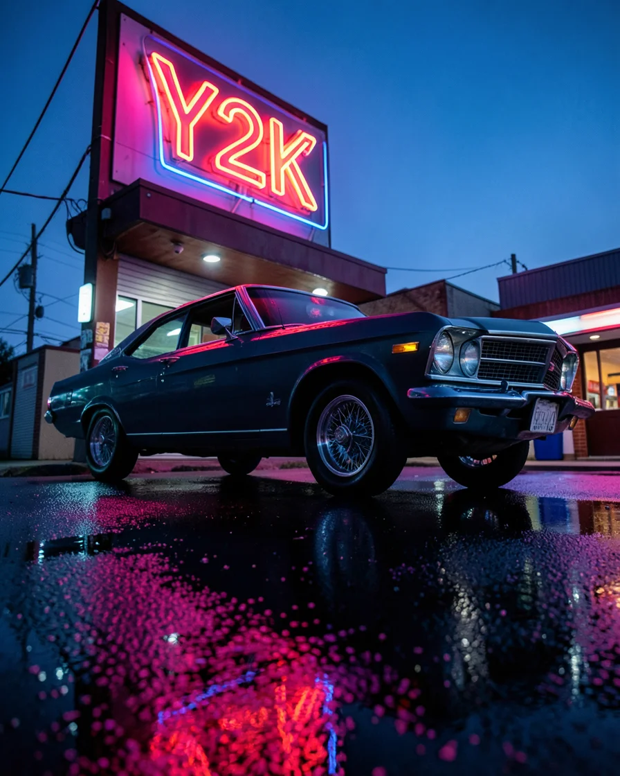 Neon Dusk Drift — Flux AI prompt
