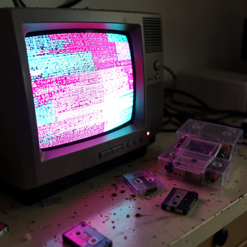 Vaporwave Desktop — Flux AI prompt