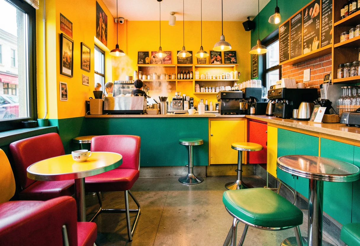 Y2K Cafe Vibe — Flux AI prompt