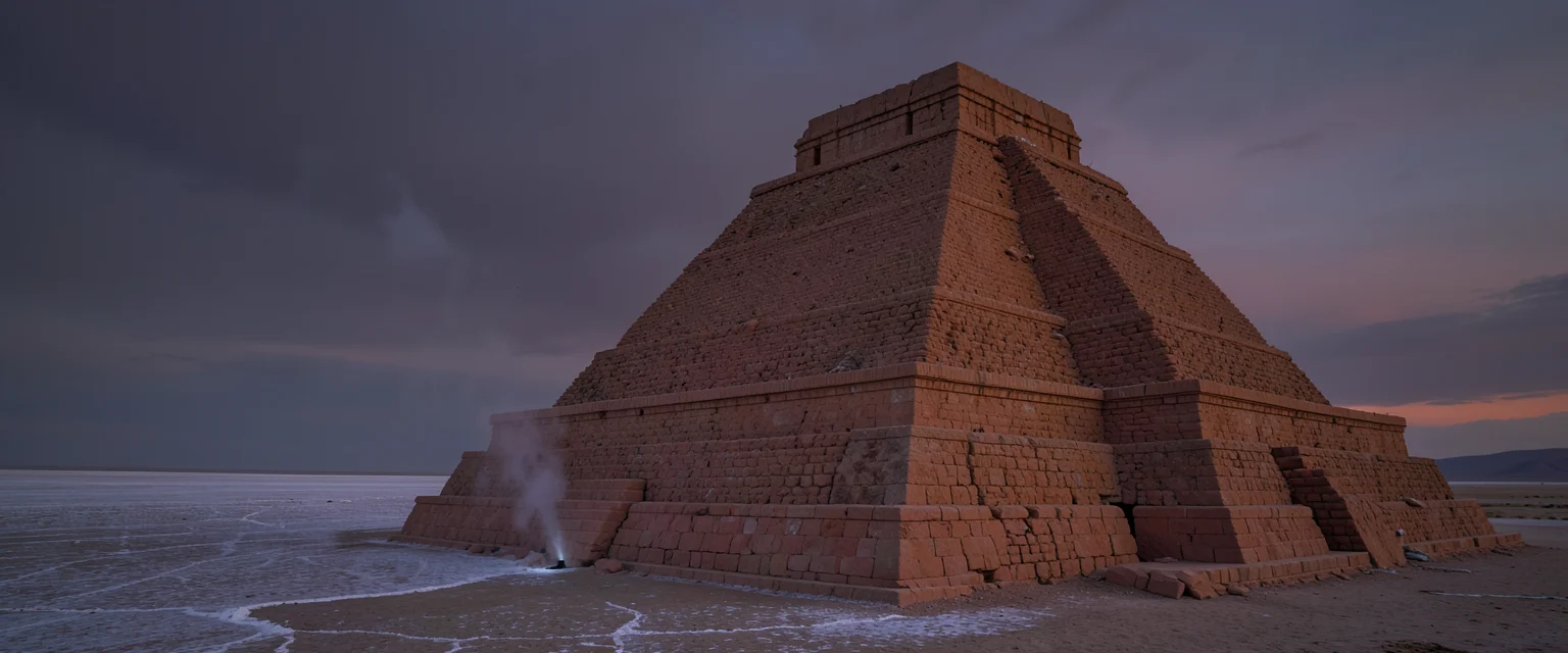 The Monument Ascent — Flux AI prompt